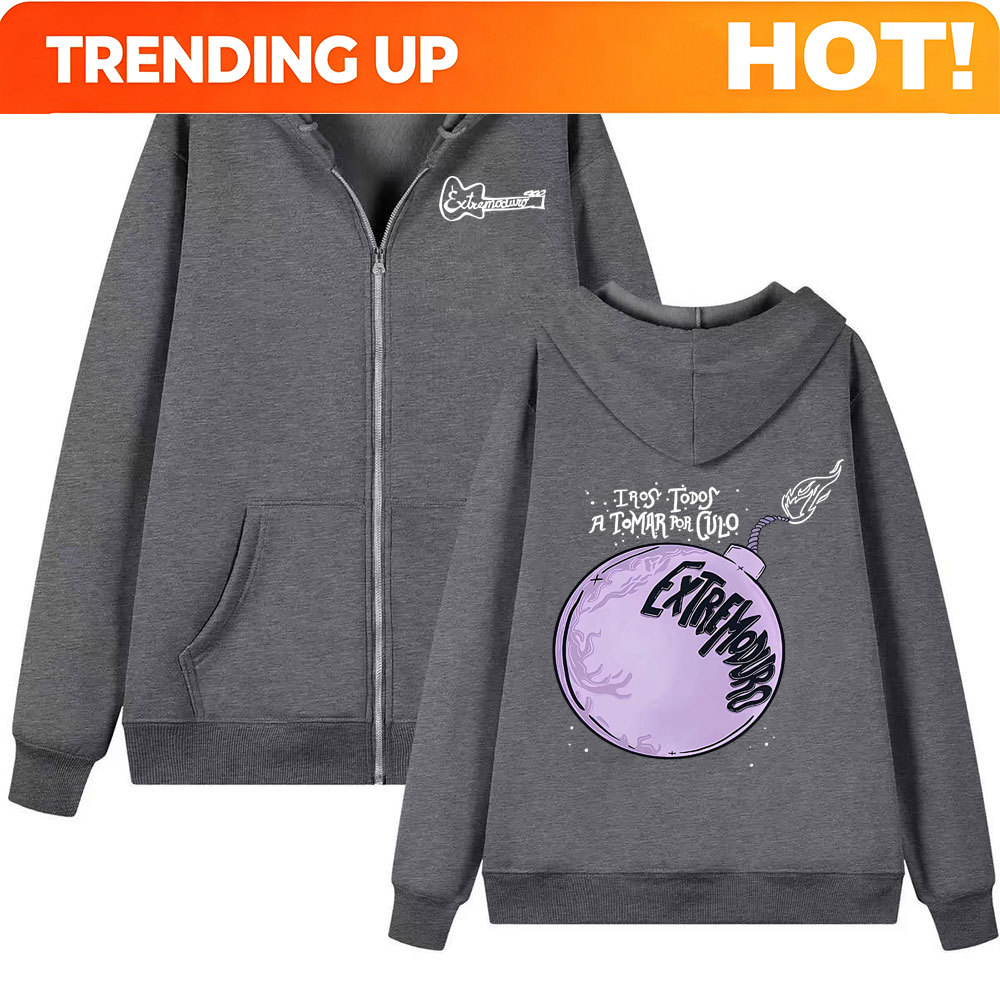 Mens Fashion Zip Up Hoodies - Band Extremoduro Albümü 2026 Turu Fermuarlı