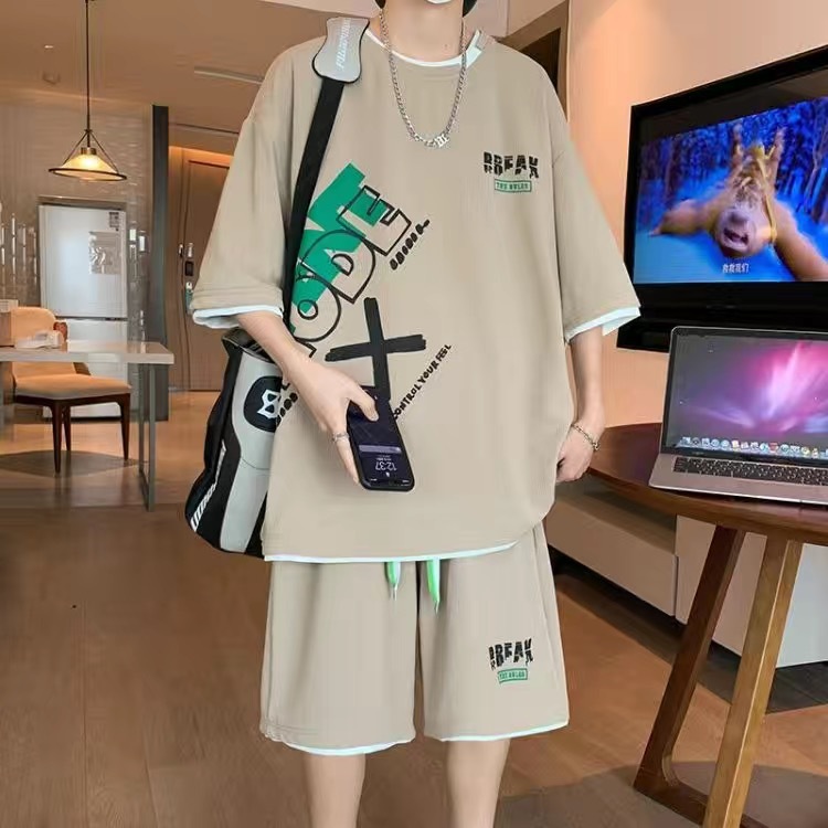 Mens Fashion Clothes - Erkek Günlük 2 Parça Spor Giyim