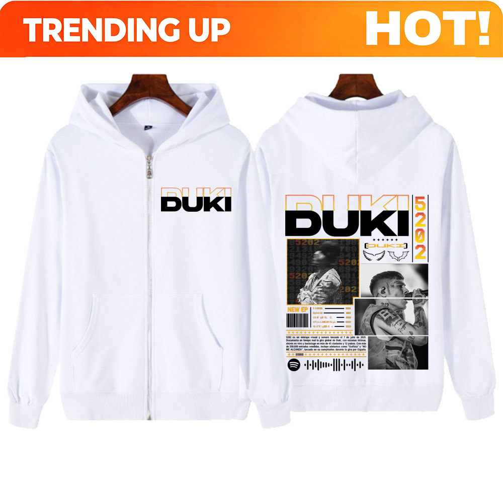 Mens Fashion Zip Up Hoodies - Rapçi Duki Duki 5202 MIXTAPE 2025