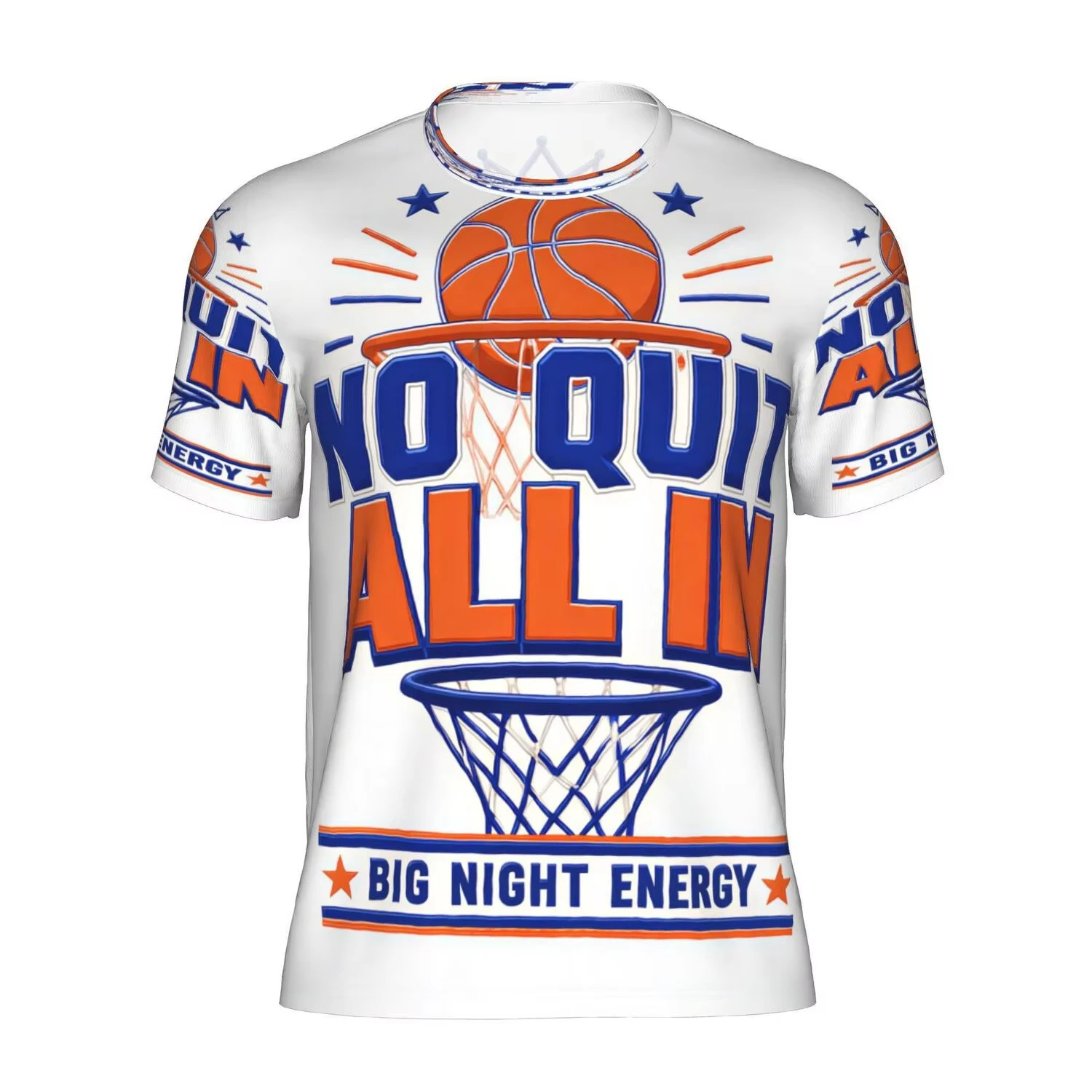 Men'S Fashion New York - New York Basketbol Temalı, Kısa Kollu,