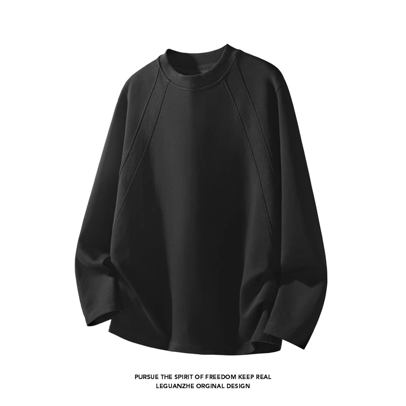 Men'S Fashion T Shirts - Erkek Modası Raglan Dikişli Bisiklet Yaka