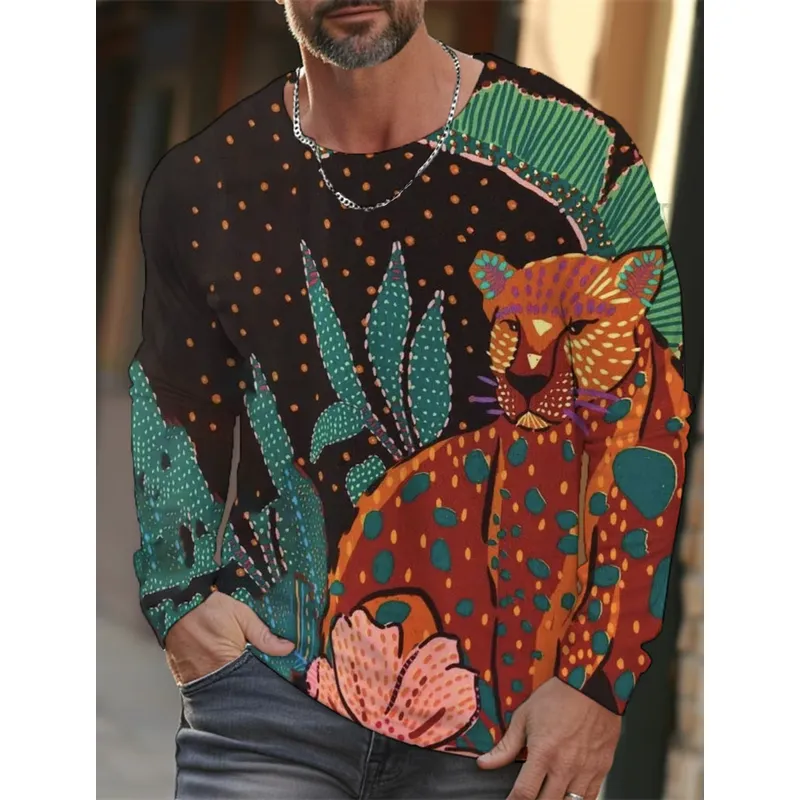3D Baskılı, Rahat Kesim, Uzun  - Mens Fashion Clothes incelemesi ve fiyatı
