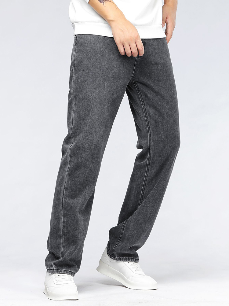 Erkek Kore Modası Bol Paça Kot - Men'S Fashion Grey Jeans incelemesi ve fiyatı