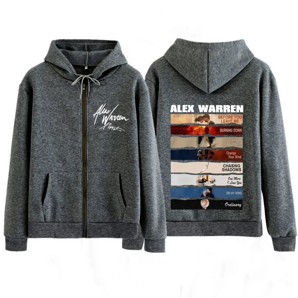 Şarkıcı Alex Warren 2026 Turne - Mens Fashion Zip Up Hoodies incelemesi ve fiyatı