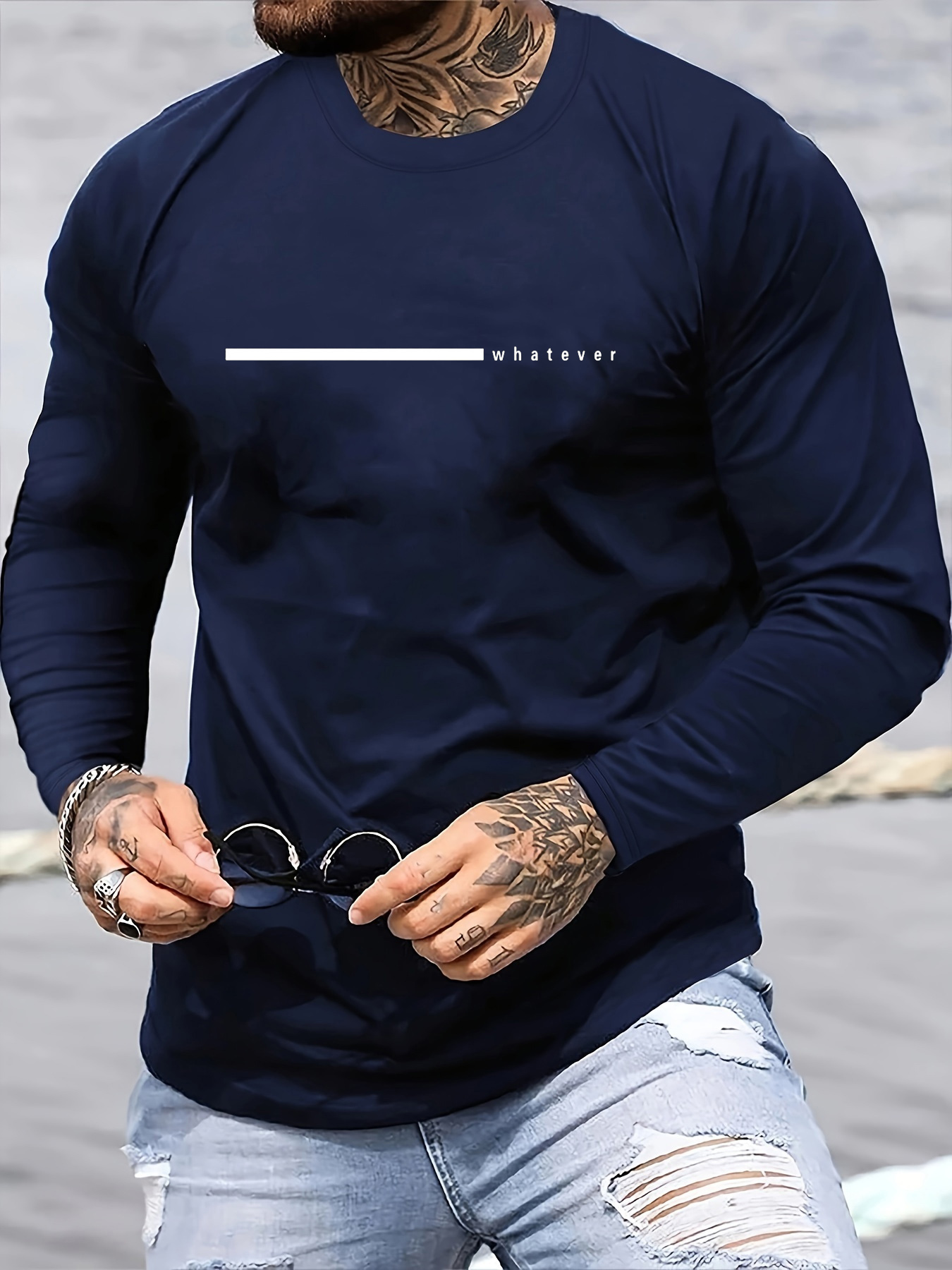 %100 Saf Pamuk Erkek Uzun Koll - Men'S Fashion T Shirts incelemesi ve fiyatı