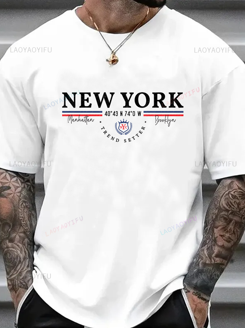 New York Letter Grafikli Tişör - Men'S Fashion New York incelemesi ve fiyatı