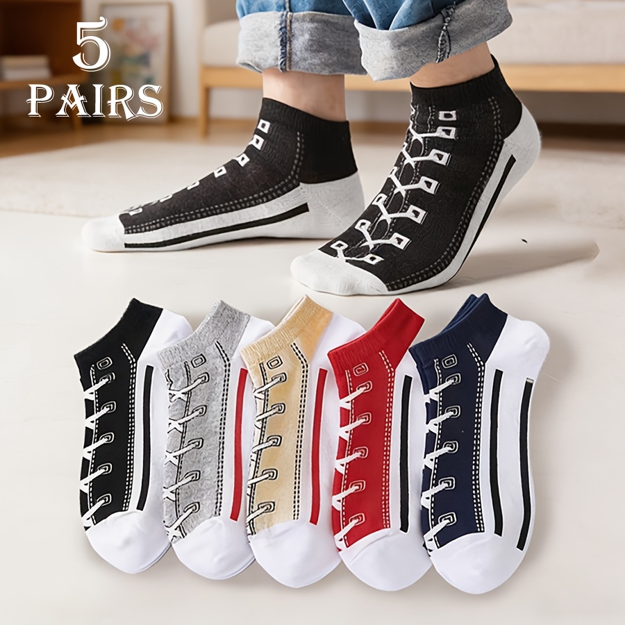 5 çift erkekler yaz ince pamuk - Socks Ankle Men incelemesi ve fiyatı