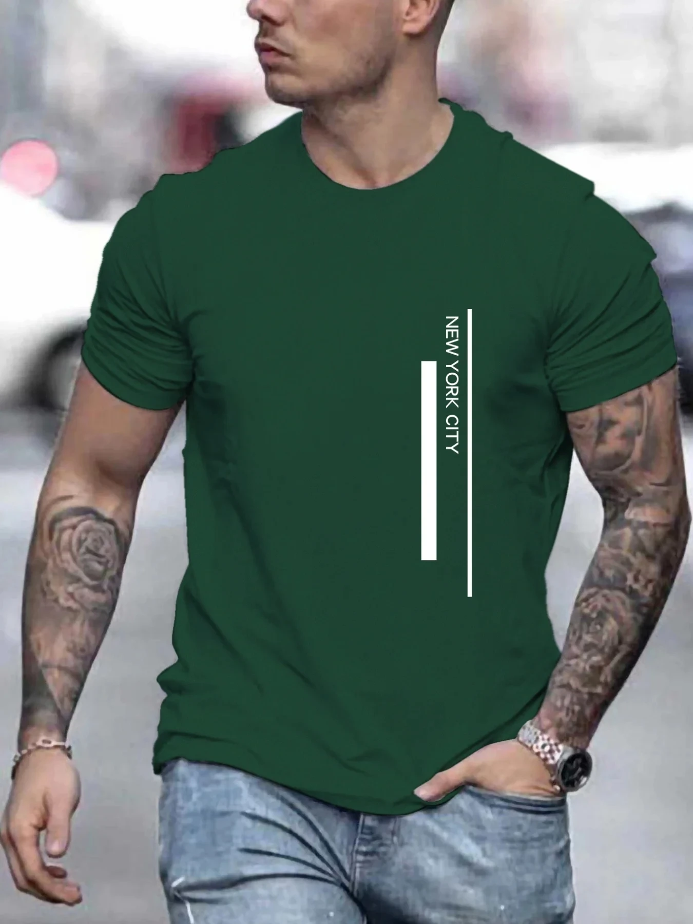 Moda NEW YORK CITY Harfli Bask - Men'S Fashion New York incelemesi ve fiyatı