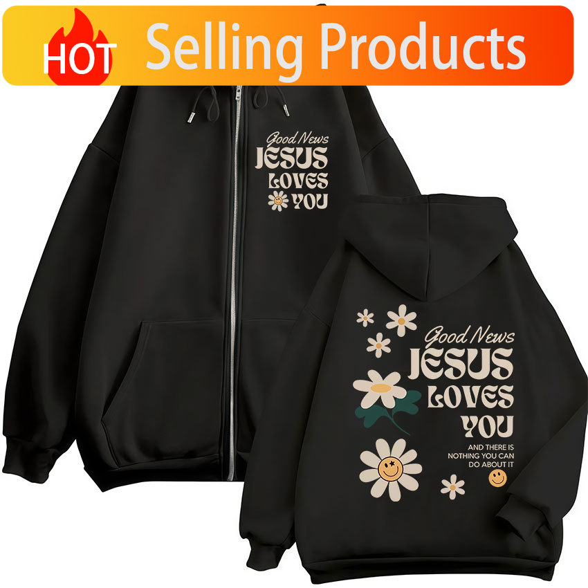 İyi Haber İsa Seni Seviyor Hri - Mens Fashion Zip Up Hoodies incelemesi ve fiyatı