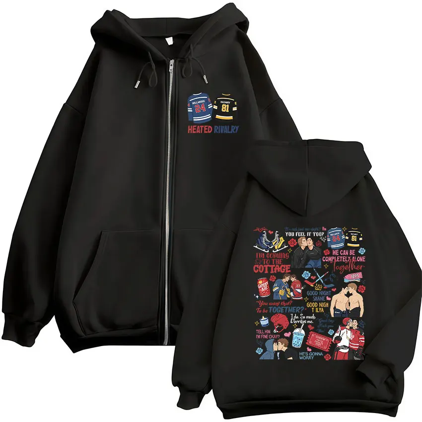 Isıtmalı Rivalry Baskılı Fermu - Mens Fashion Zip Up Hoodies incelemesi ve fiyatı